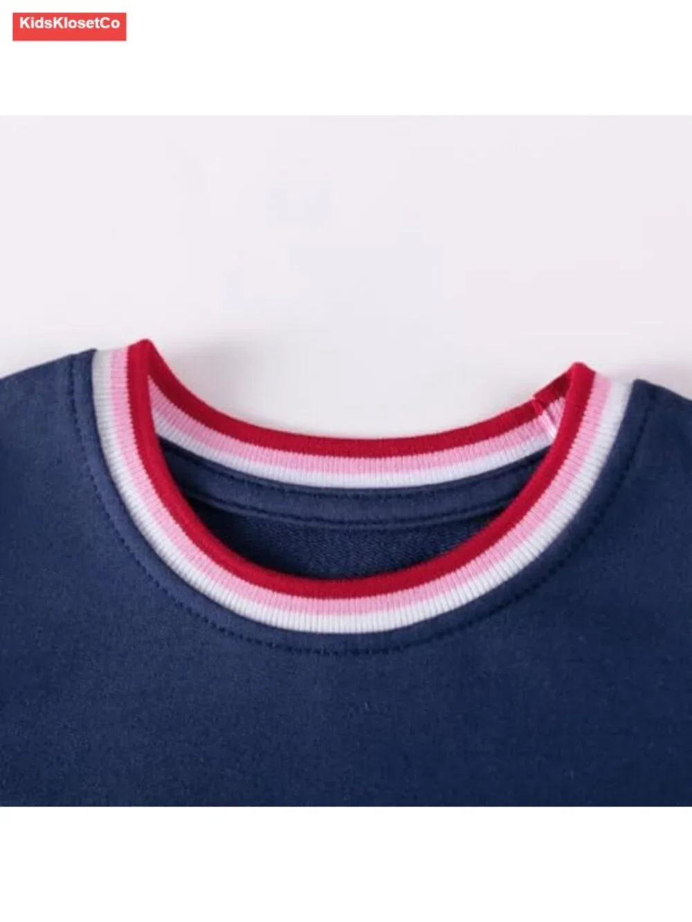 Girls Cotton Knit Cherry Dress Long Sleeve A-Line